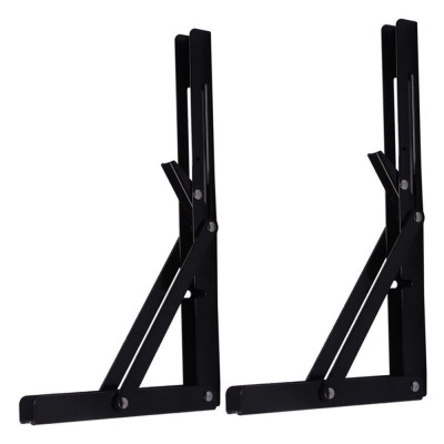 Black Paint Adjustable Metal Connecting Frame Corner Bracket For Wood Folding Table